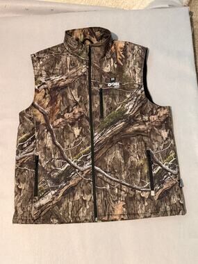 Gobi Heat Heated Vest Mens 2XL Mossy Oak Camo Full Zip Hunting Battery Ready